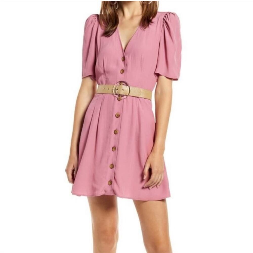 Something Navy Button Down Dress Size XS